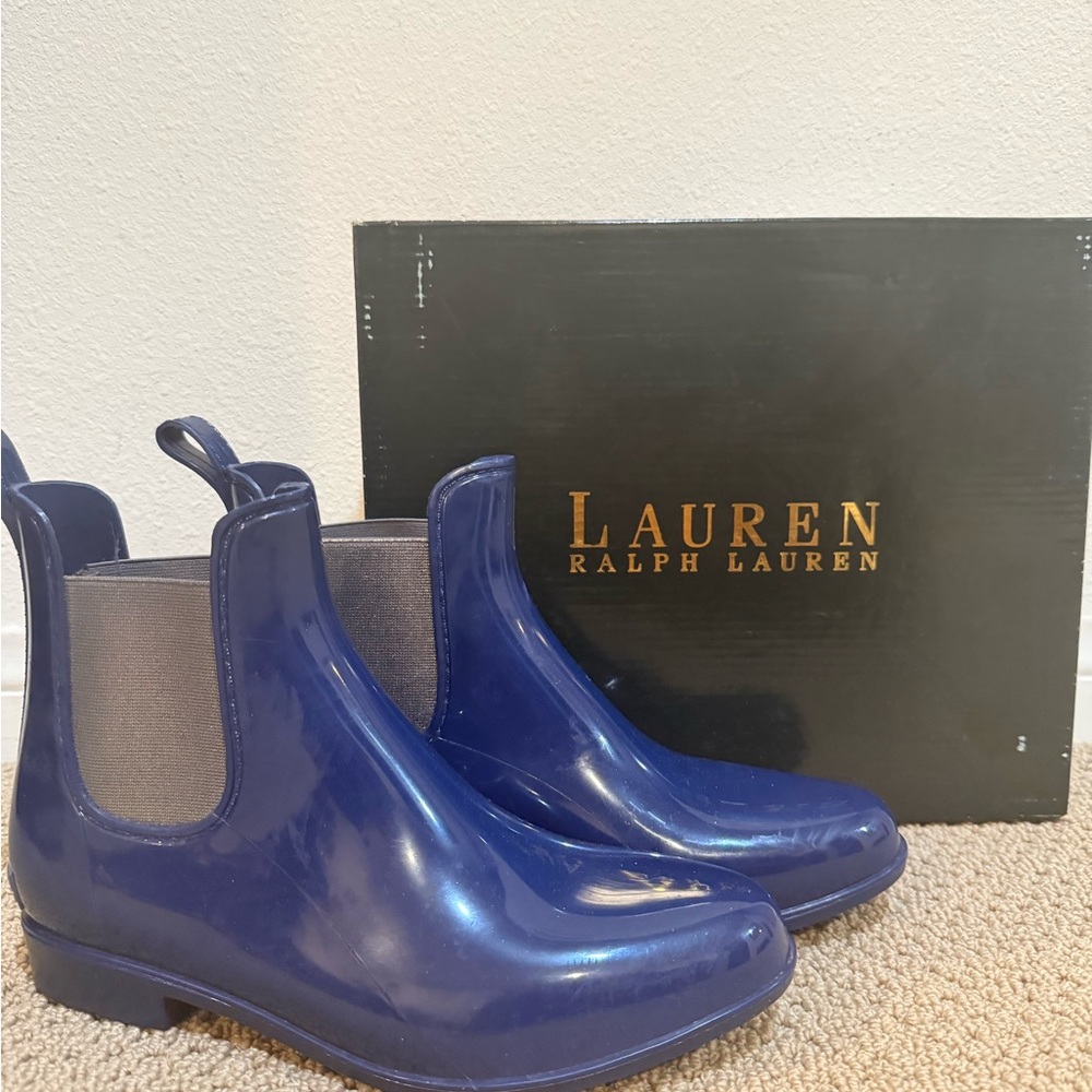 Lauren Ralph Lauren Blue Chelsea Boots